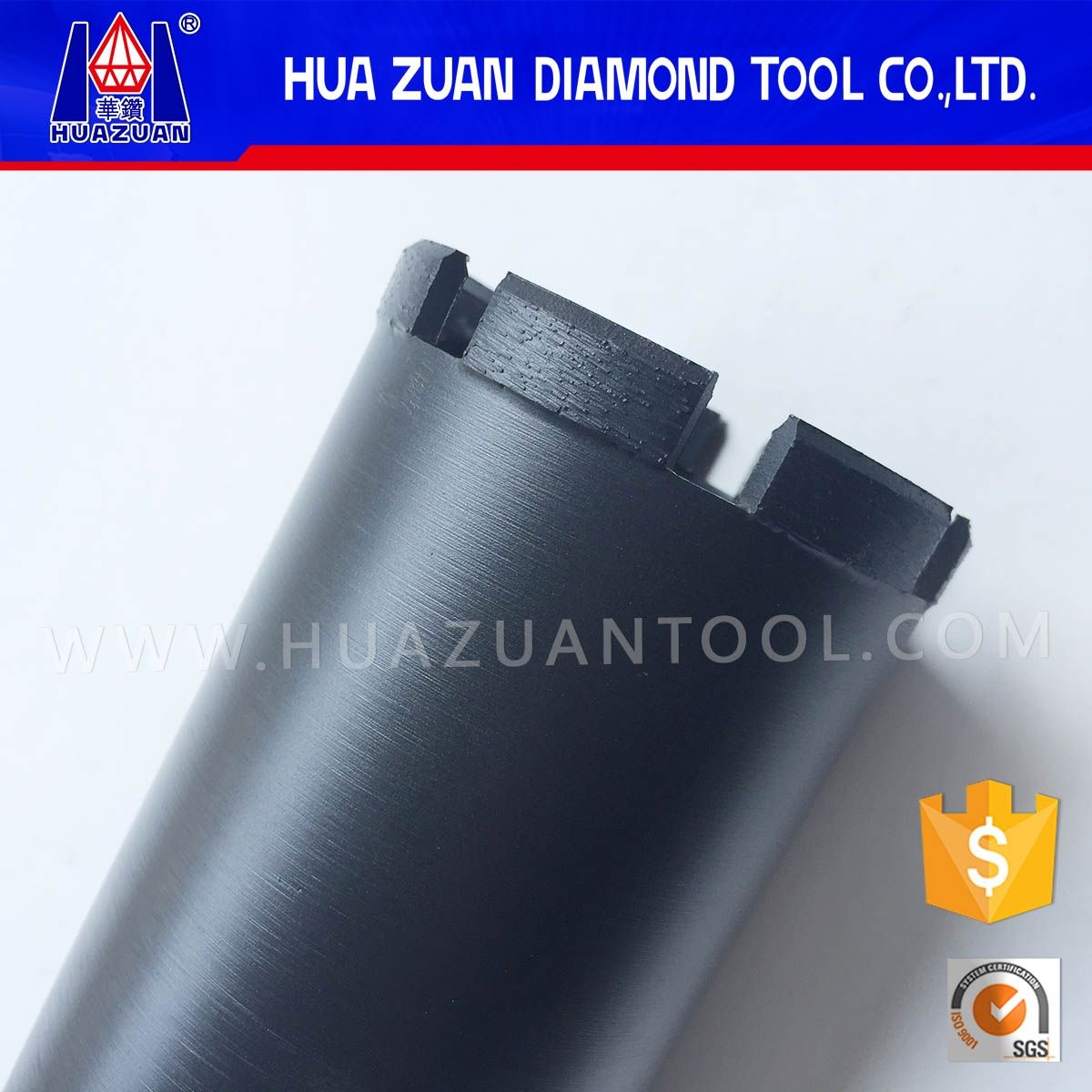 76mm Diamond Core Drill Bit with Roof Segment