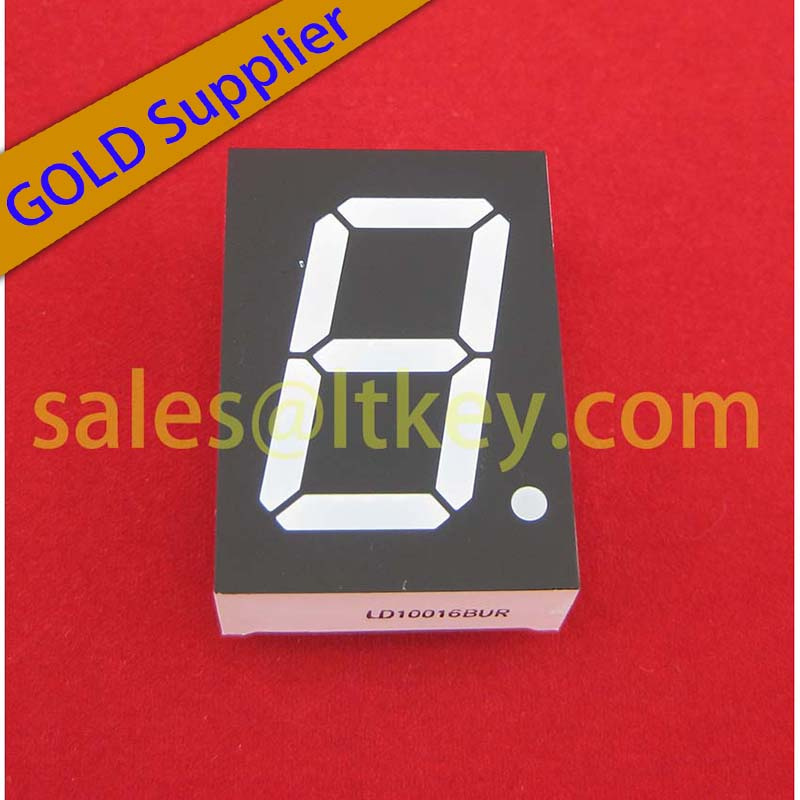 Single Digit Numeric LED Display with 7 Segments