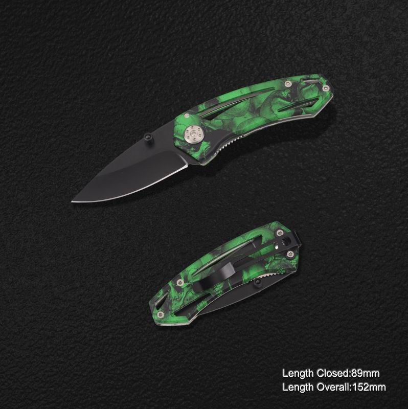Mini Folding Knife with Camo Handle (#3871)