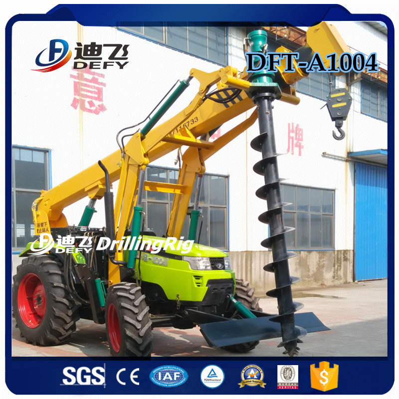 6m Tractor Auger Drilling Machine for Power Pole