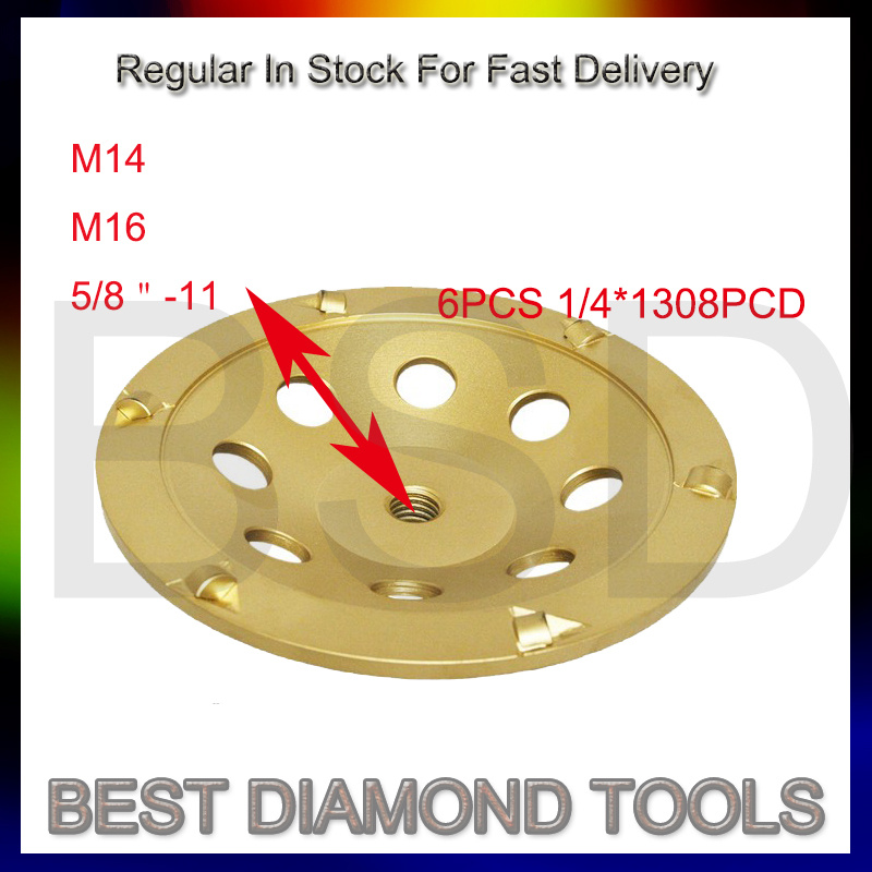 Silver Welded PCD Grinding Cup Wheel for Concrete with 5/8-11 Connection