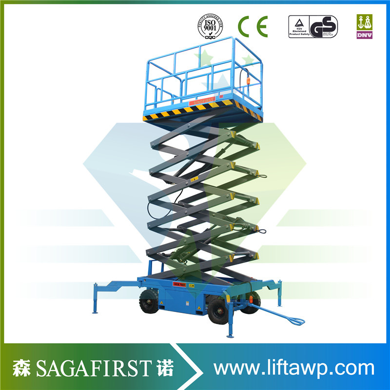 Electric Drive Hydraulic Power Vertical Mobile Scissor Lift