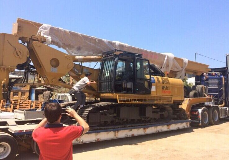 TR200D Hard Rock Drill Rig For Foundation Pile