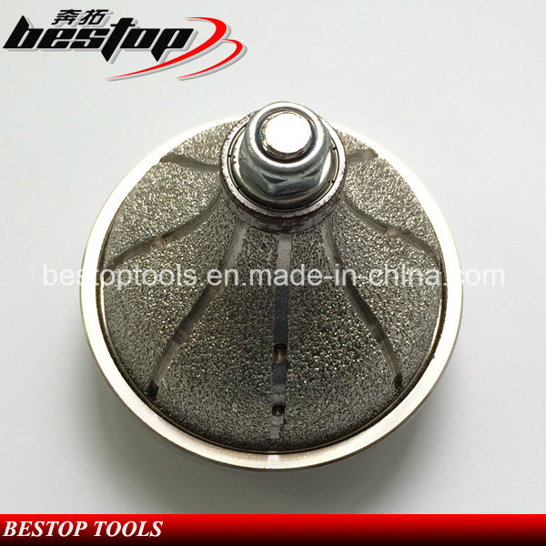 F Shape Vacuum Brazed Diamond Hand Router Bits for Limestone