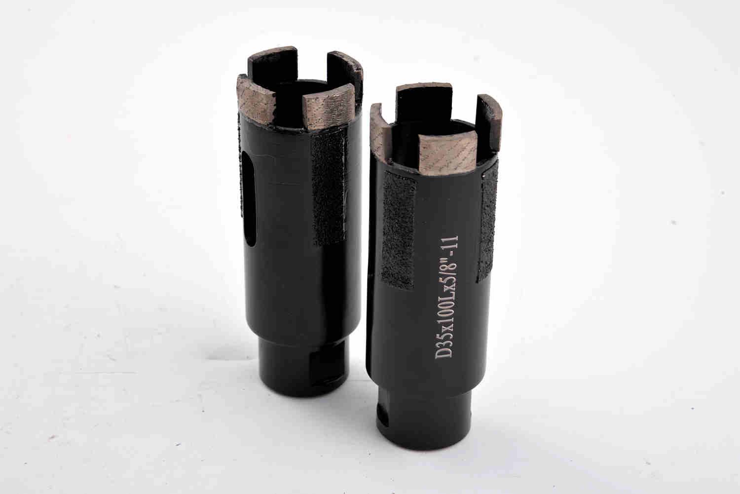 Top Quality Brazed Line-up Dry Cutting Diamond Core Bit Drill