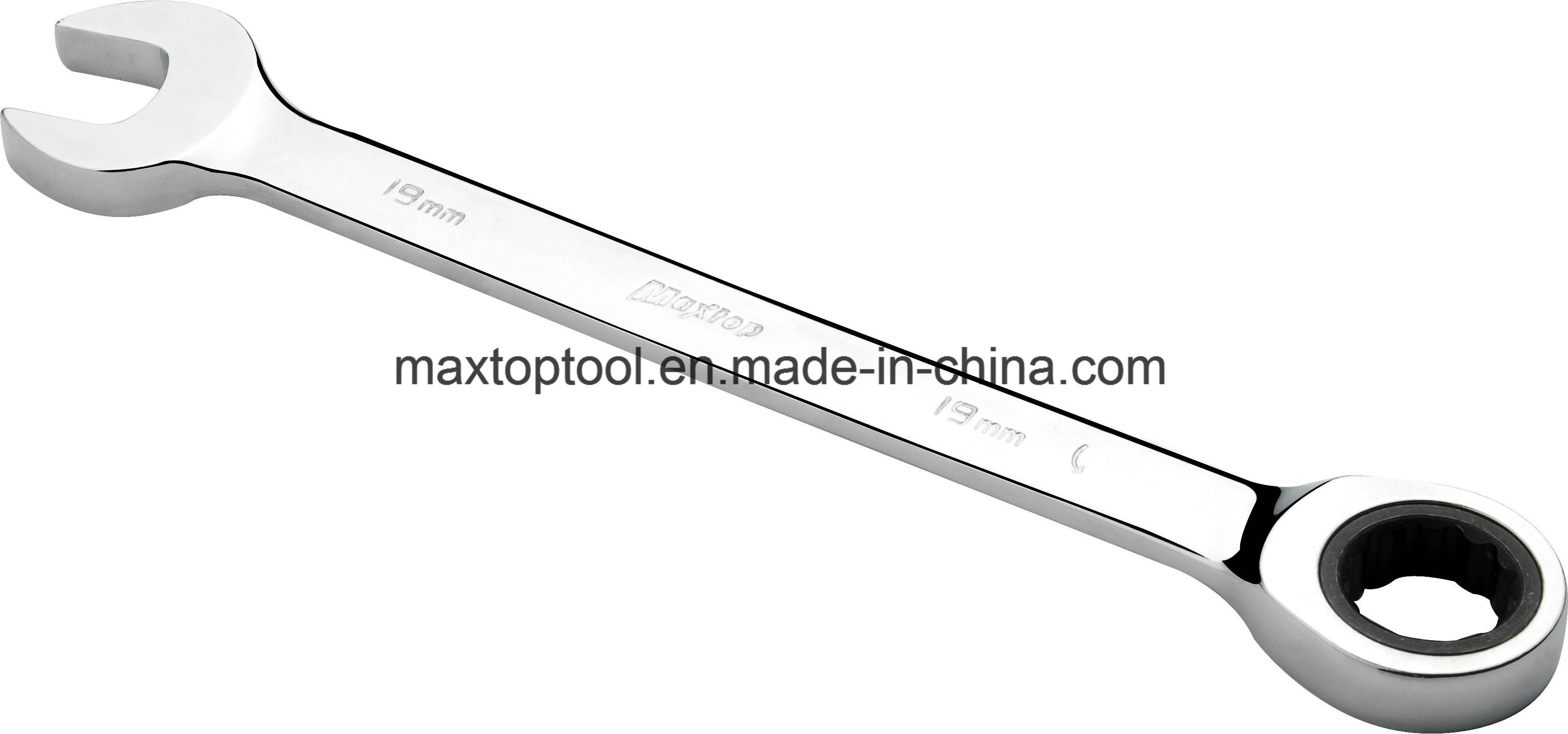 DIN Standard GS Certificate Gear Ratchet Combination Wrench