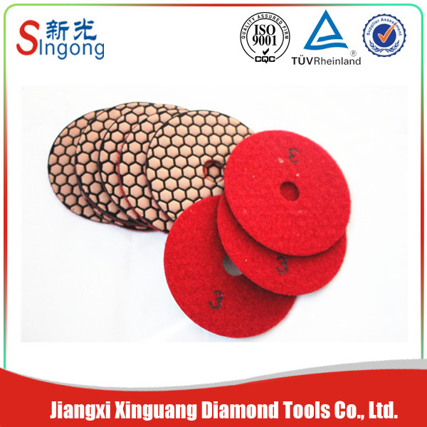 Diamond Flexible Dry Polishing Pads for Granite/Marble/Concrete