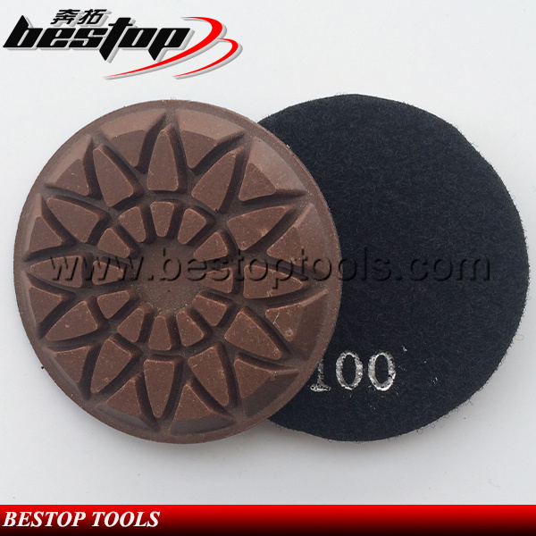 3inch Sunflower Abrasive Wet Using Terrazzo Diamond Polishing Pads