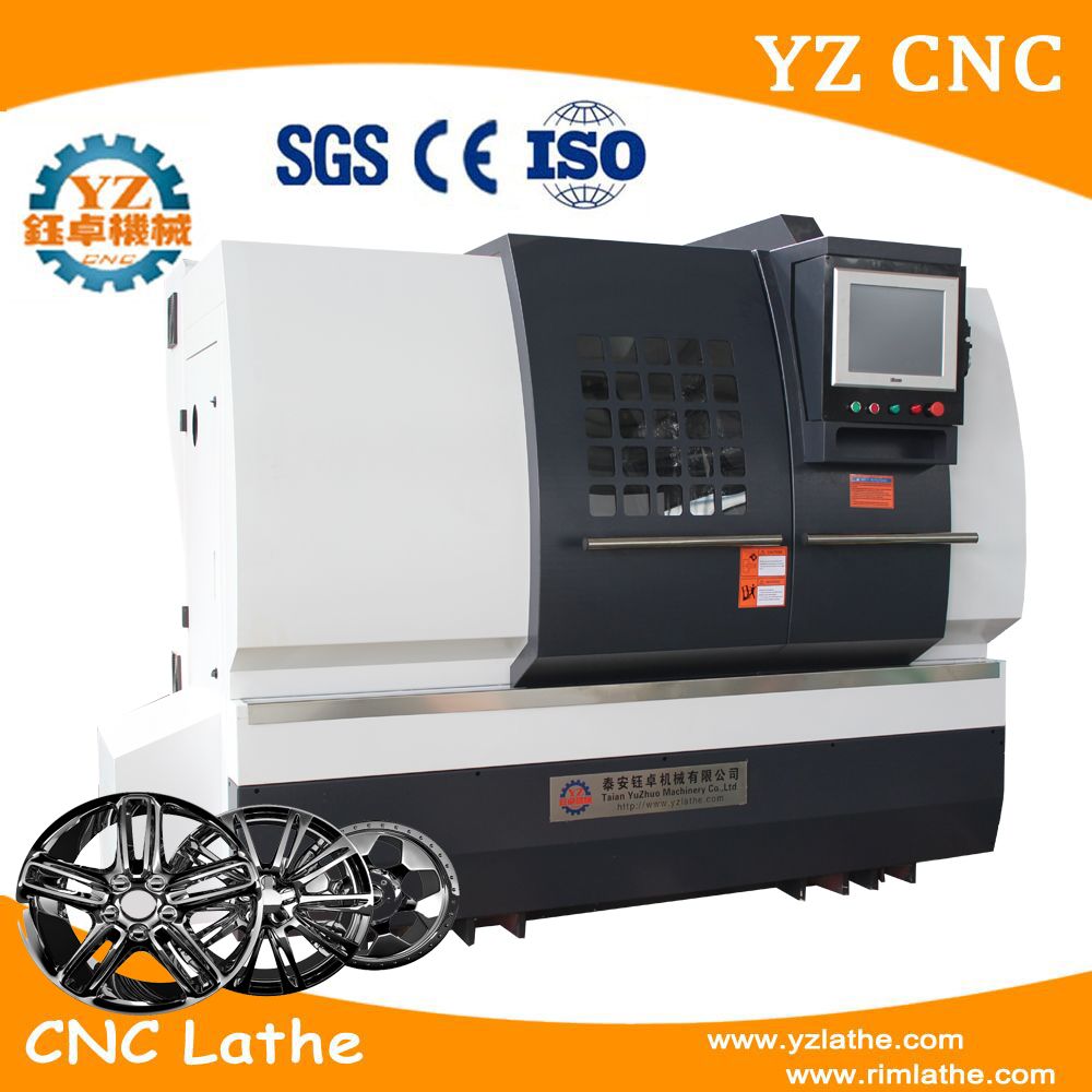 Wrc28 Touch Screen Alloy Wheel Diamond Cutting CNC Lathe