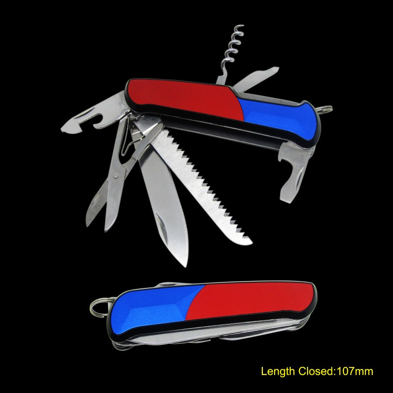 Multi-Function Pocket Knife, Aluminum Handle. (#6171)