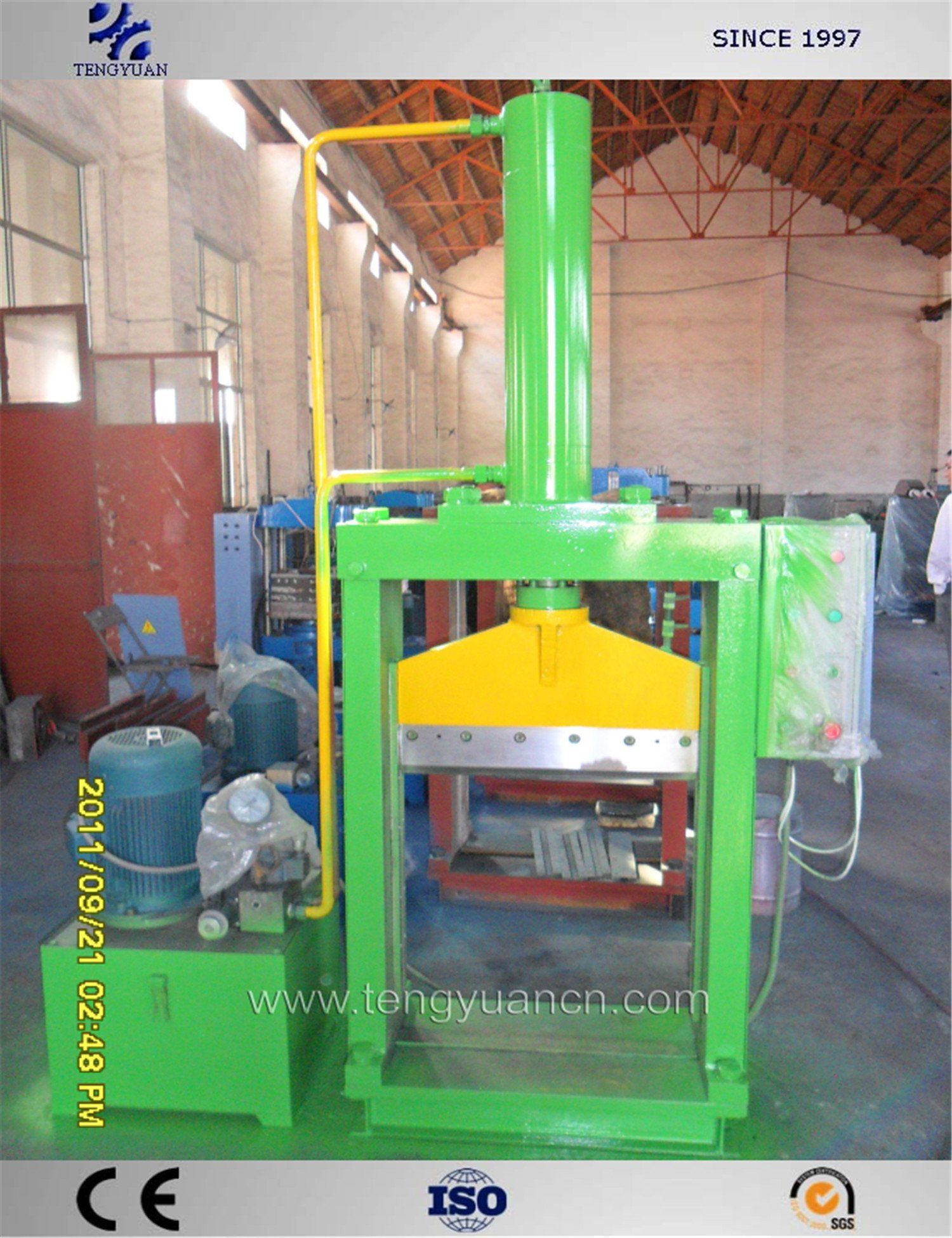 Rubber Cutting Machine, Single Knife Hydraulic Rubber Bale Cutter