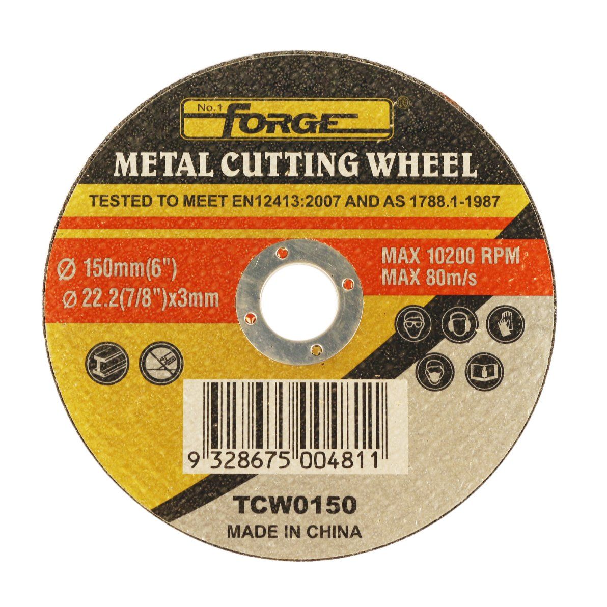 150*3*22.2mm Flat Type Cut-off Disc Cutting Wheel for Metal