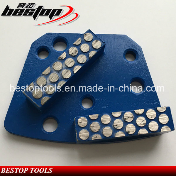 Spot Segments Diamond Double Bar Grinding Shoe for Trapezoid Floor Grinder