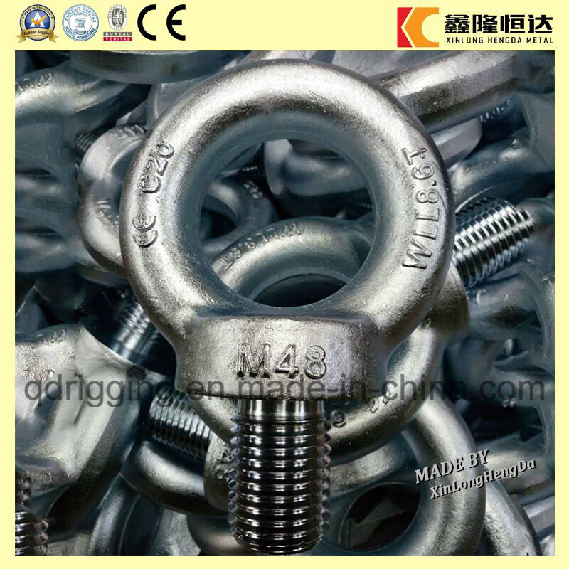 Carbon Steel Drop Forged Galvanized Lifting DIN580 Eye Bolt