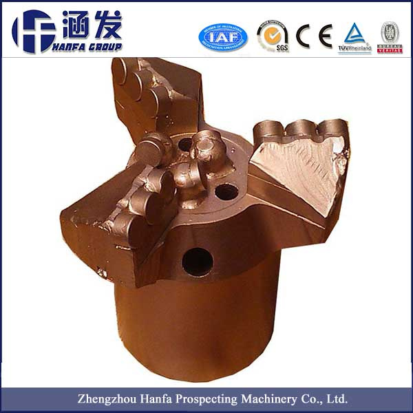 156mm 3 Wings PDC Hard Non-Coring Diamond Hard Rock Drilling Bit