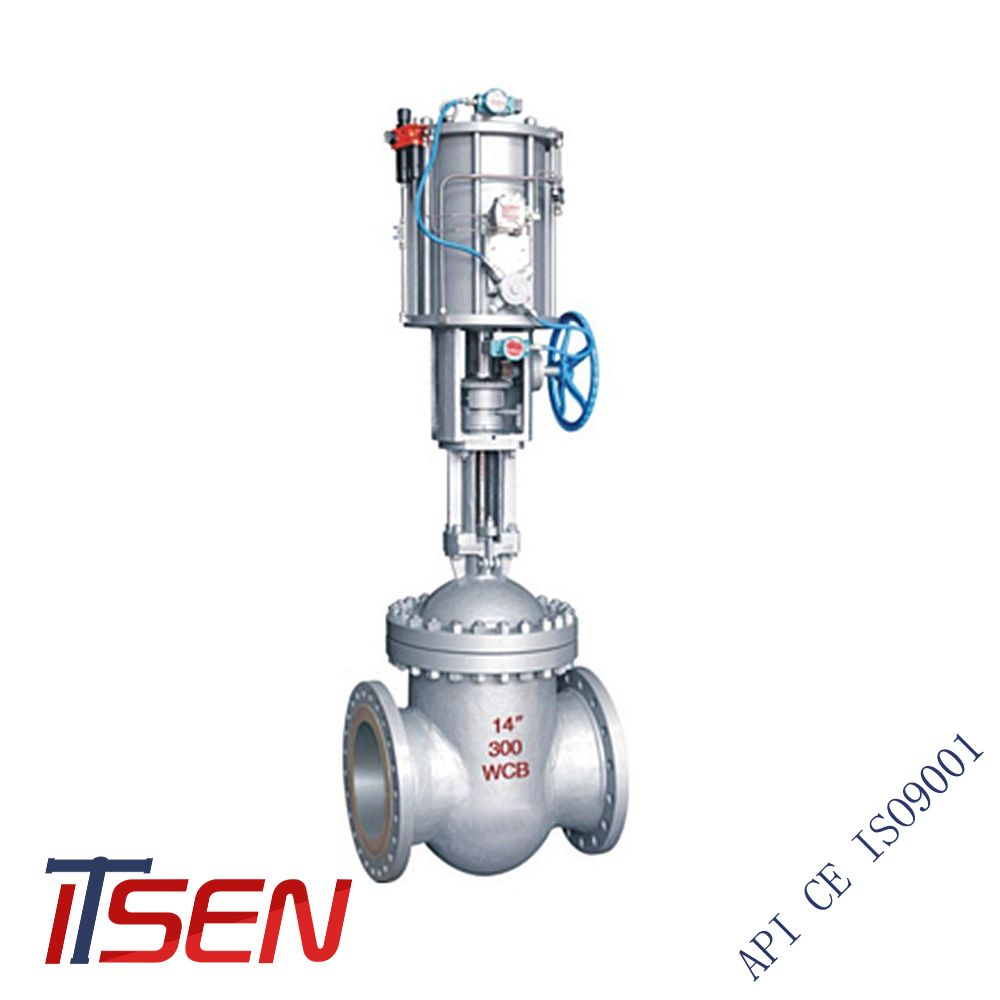 API ANSI 150lb Cast Carbon Steel Wcb Flange RF Slide Gate Valve of Pneumatic/Electric Pressure Control Valve with Prices