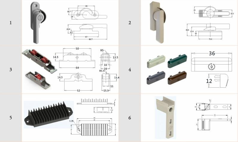 Hardware and Accessories for UPVC Windows and Doors