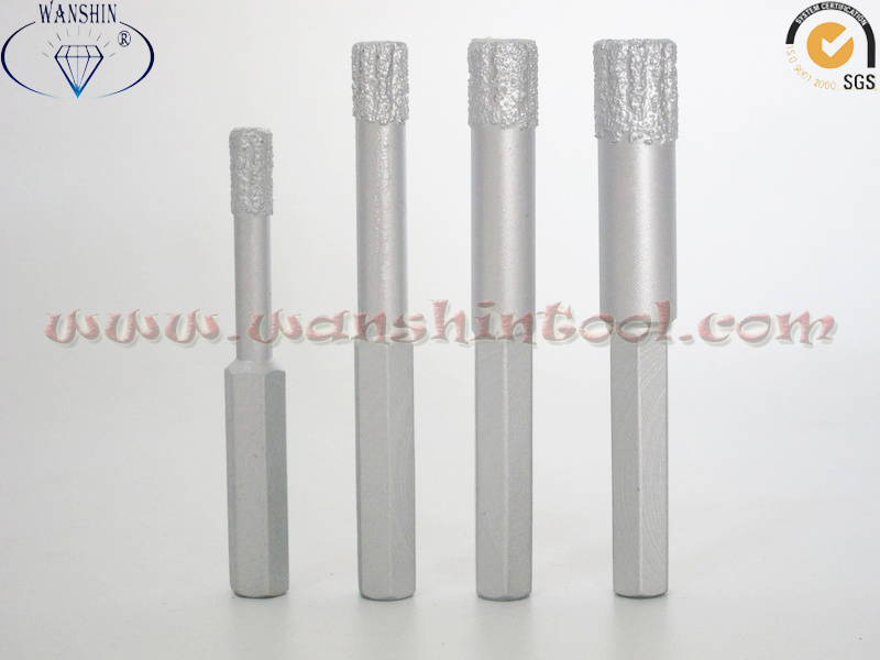 Hex Dry Holesaw Diamond Drill Bits with Wax