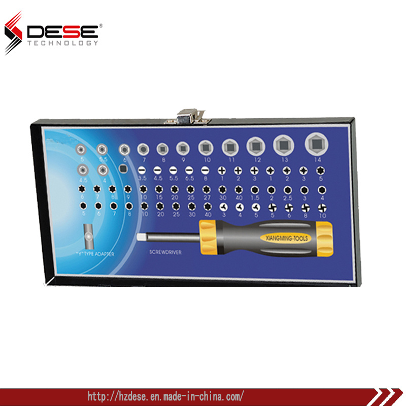 60PCS 1/4 25mm Socket Set Cr-V or S2 Material Screwdriver Bit Set