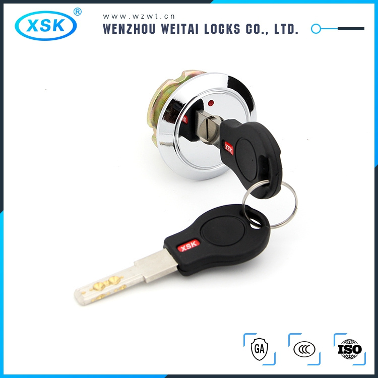 48mm Head Diameter Safe Cabinet Cylinder Lock