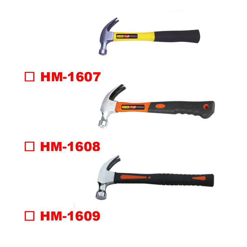 American Type Claw Hammer with Fibreglass Handle