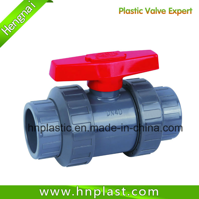 Double Union Plastic UPVC Ball Valve