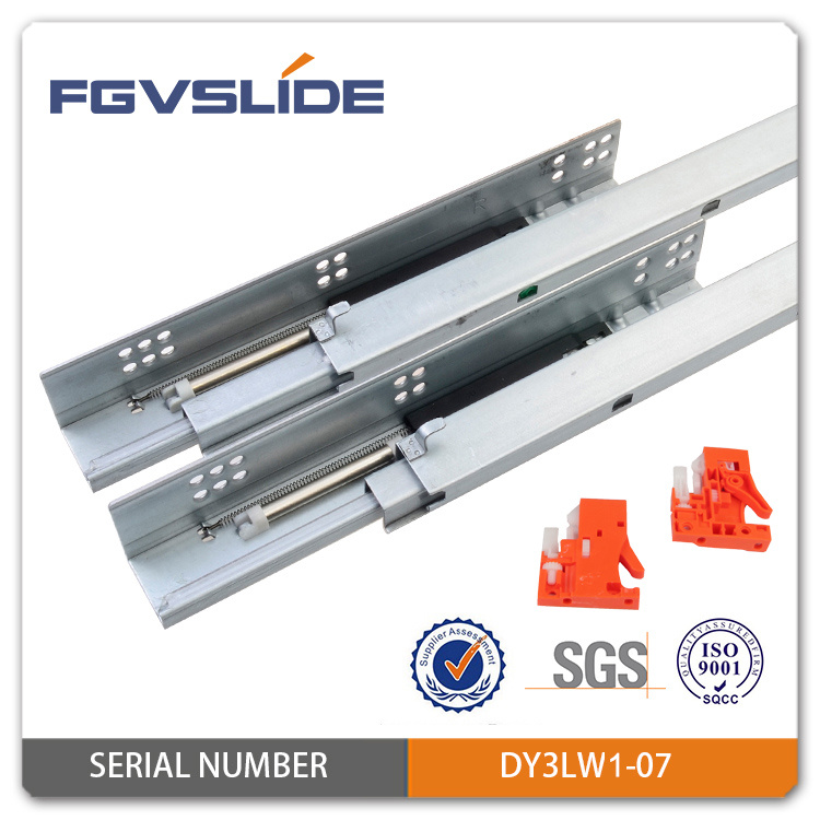 Furniture Accessories Soft Close Concealed Drawer Slide Rails