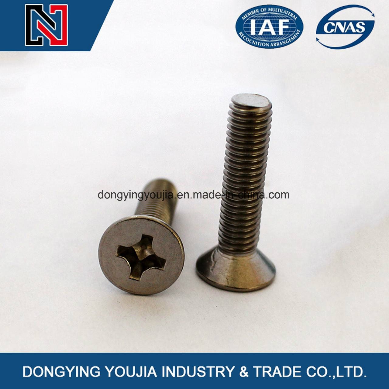 Factory Cross Recessed Flat Countersunk Head Machine Screw