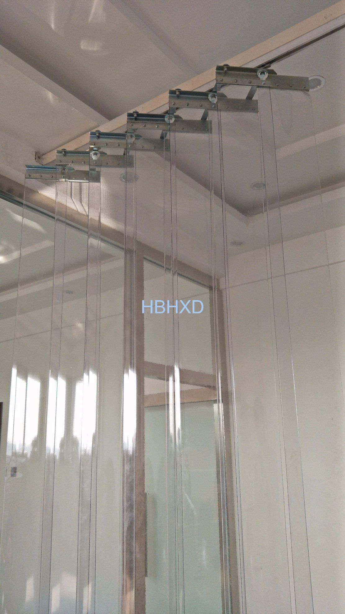 Easy Running Sliding Hardware Hanging System, PVC Folding Curtain Hooks, Folding Curtain Hardware