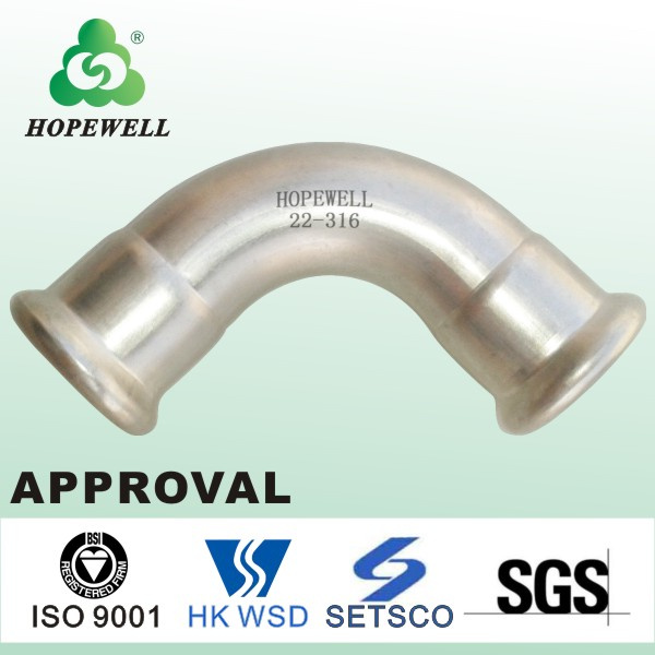 Sanitary Stainless Steel 45 Degree 90 Degree Thread Elbow