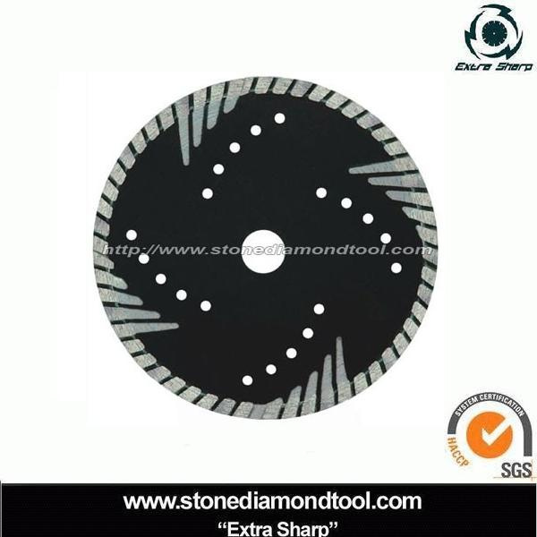 Turbo Caved Diamond Saw Blade for Granite (HN-9)