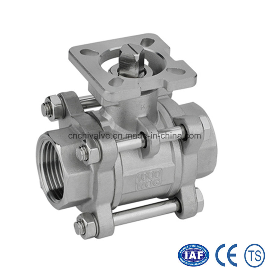 3PC Inside Thread Full Bore Floating Ball Valve