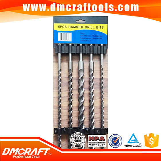 China Factory Quality 5PCS SDS-Plus Hammer Drill Bits