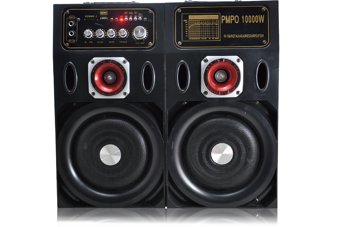 Home Theater 2.0 Channel Speaker Box USB DJ Karaoke Bluetooth Speaker