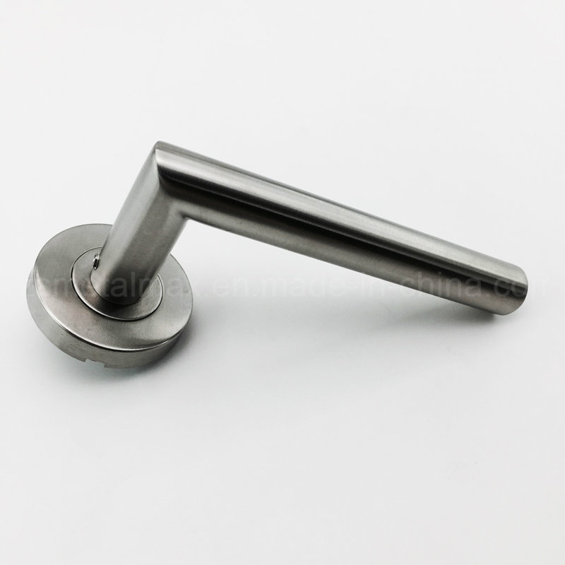 Stainless Steel Modern Interior Door Hollow Lever Handle (ZS019)