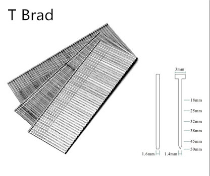 Hardware Fastener 16 Gauge T Brad Nails