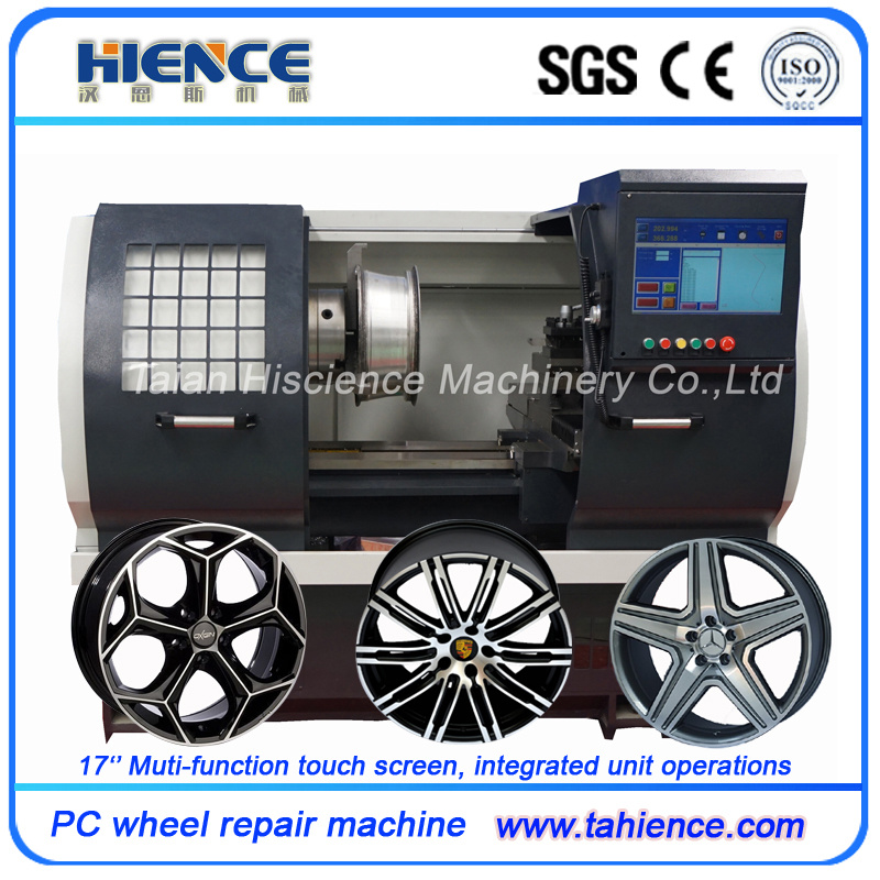 Protective Flat Bed Diamond Cut Alloy Wheel Repair CNC Lathe (AWR2840PC)