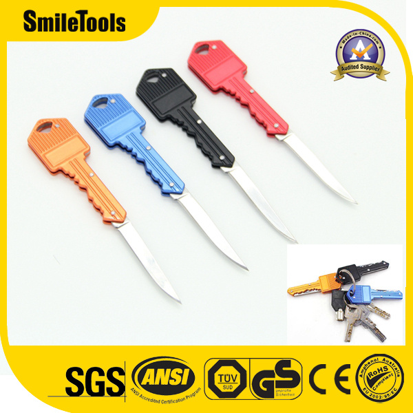 Camping Key Shaped Multi Keychain Pocket Folding Knife