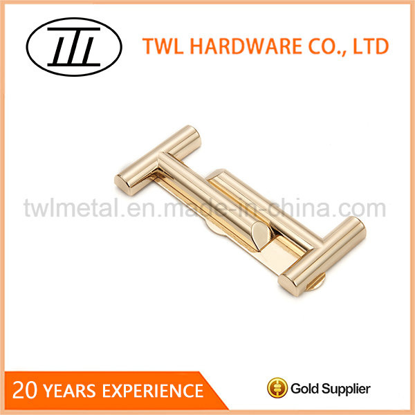 Customized Shape Double T Letters Handbag Decorative Hardware for Bag