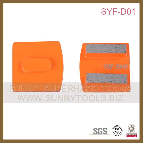 Redi Lock Metal Diamond Grinding Shoes for Concrete Grinder