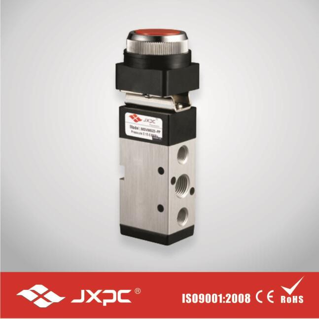 Pneumatic Machinery Stop Tpye 5/2 Way Selective Knob Valve