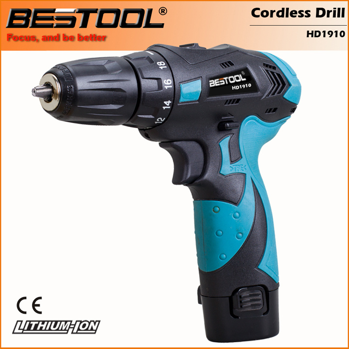 Power Tools 10.8V Li-ion Cordless Drill (HD1910)