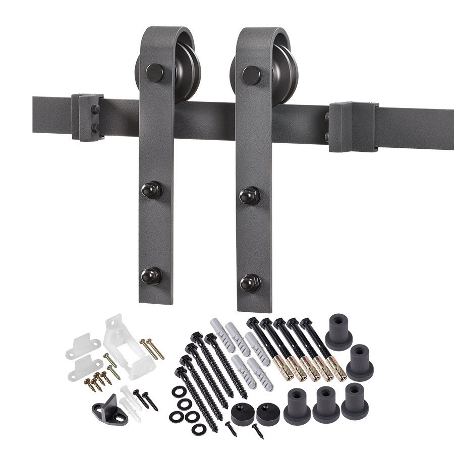 Modern Panel Barn Door Hardware, Side Mount Sliding Barn Door Hardware