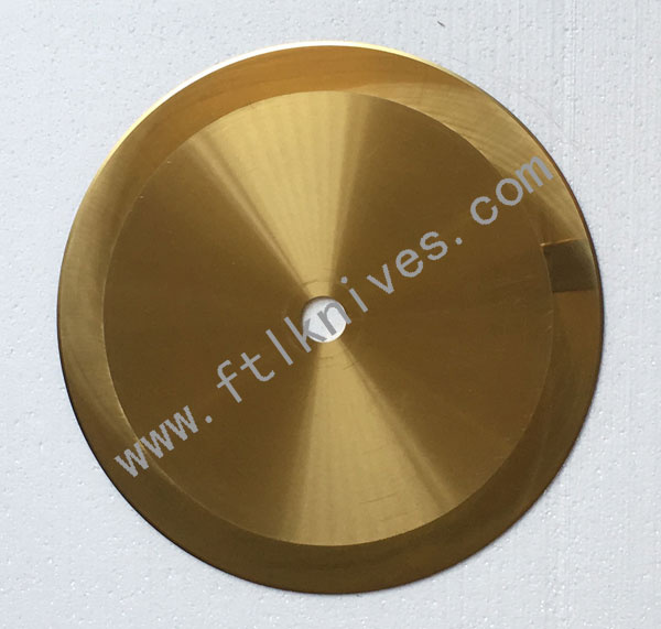 Tin Coating Big Machine Circular Blade Golden Knife