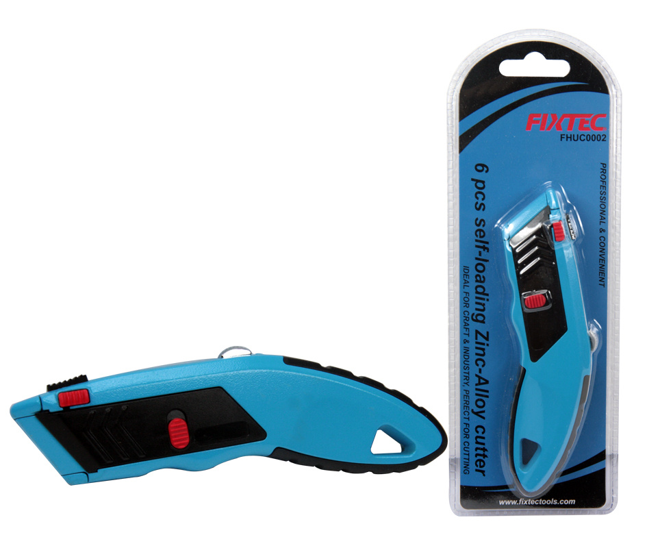 Fixtec 6PCS Self-Loading Utility Knife for Craft Cutting and Industry