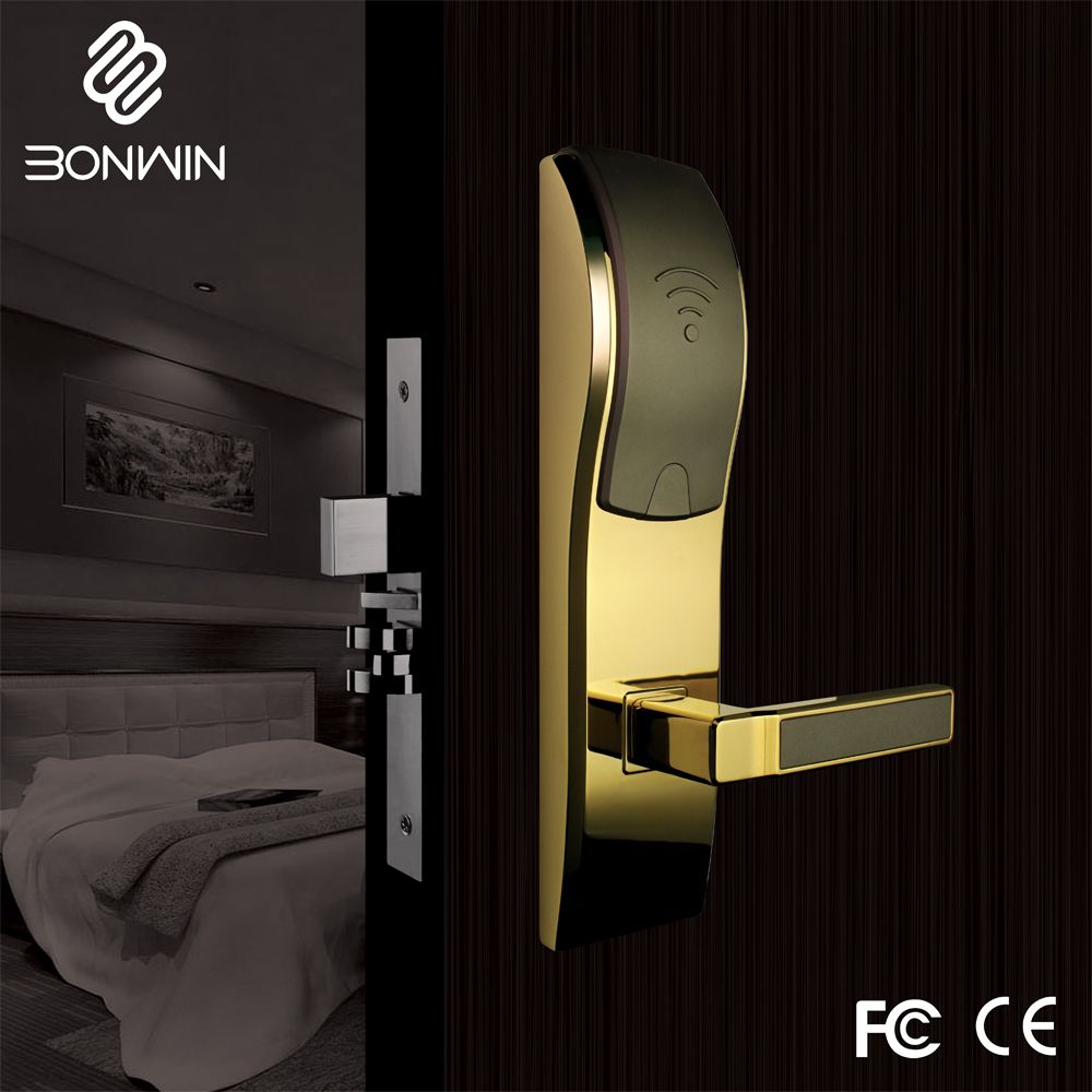 Wireless Electronic Keyless Mortise Door Handle Lock for Hotel