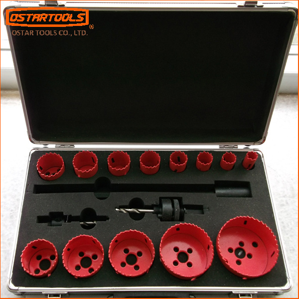 Bi Metal 16PCS HSS Hole Saw Set