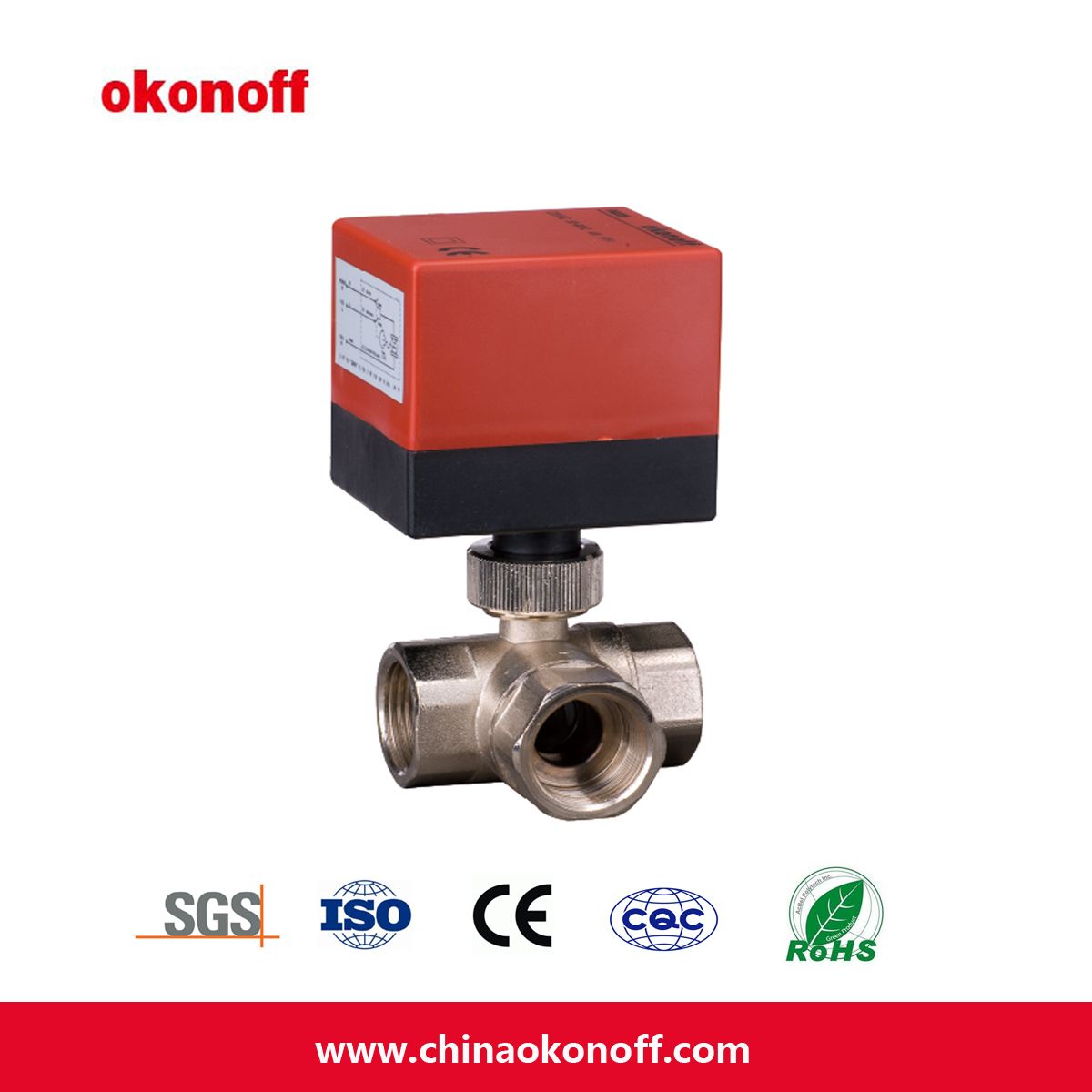 3-Way Brass Motorized Ball Valve (DQ320)