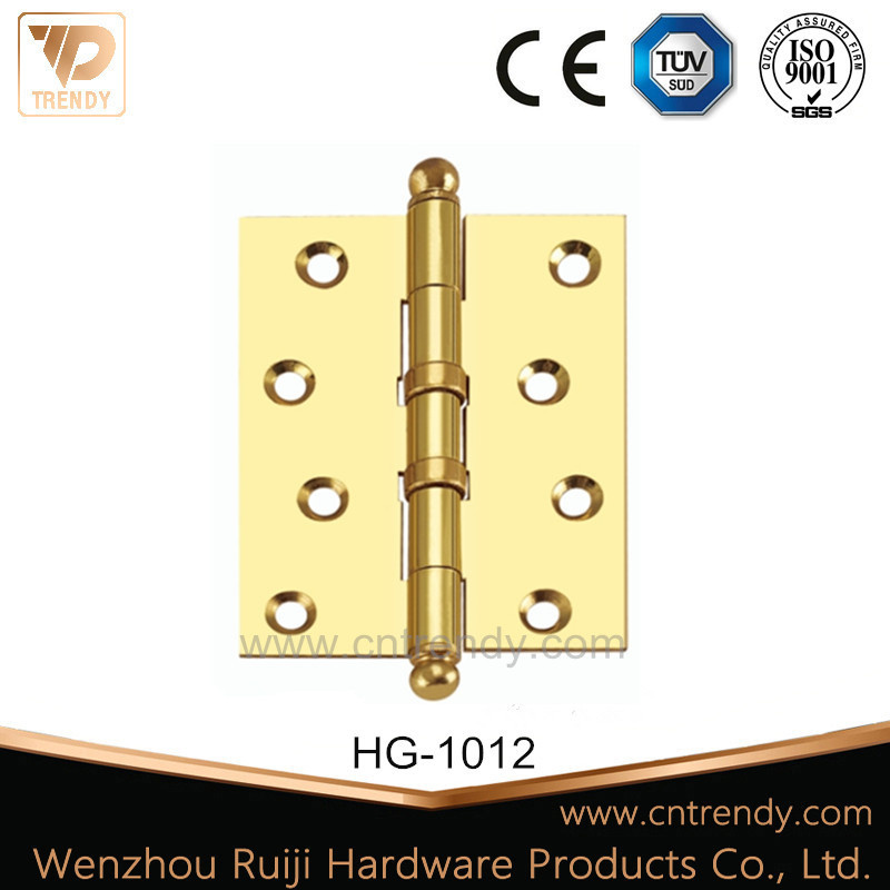 2 Ball Bearing Brass Butt Hinge Door Hardware Hinge (HG-1012)