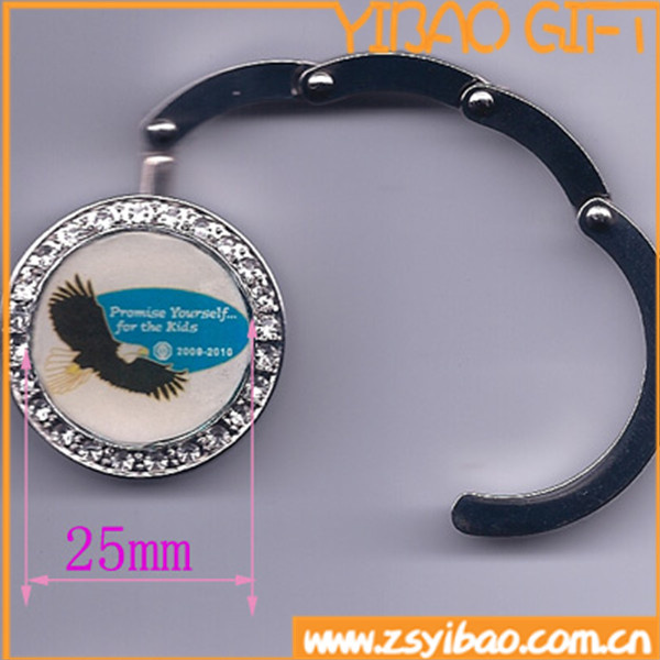 Foldable Purse Hook with Custom Logo Epoxy (YB-pH-06)